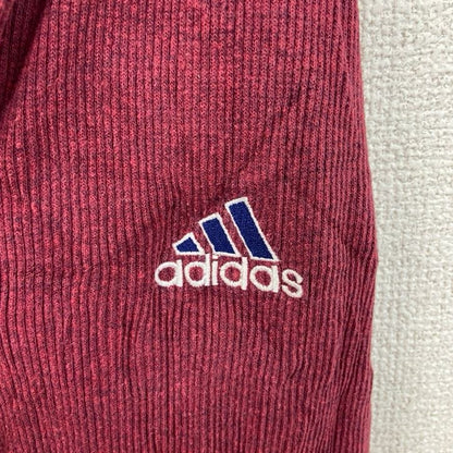90s　adidas　アディダス　長袖カットソー　ヴィンテージ　タートルネック　赤　レッド　Lサイズ
