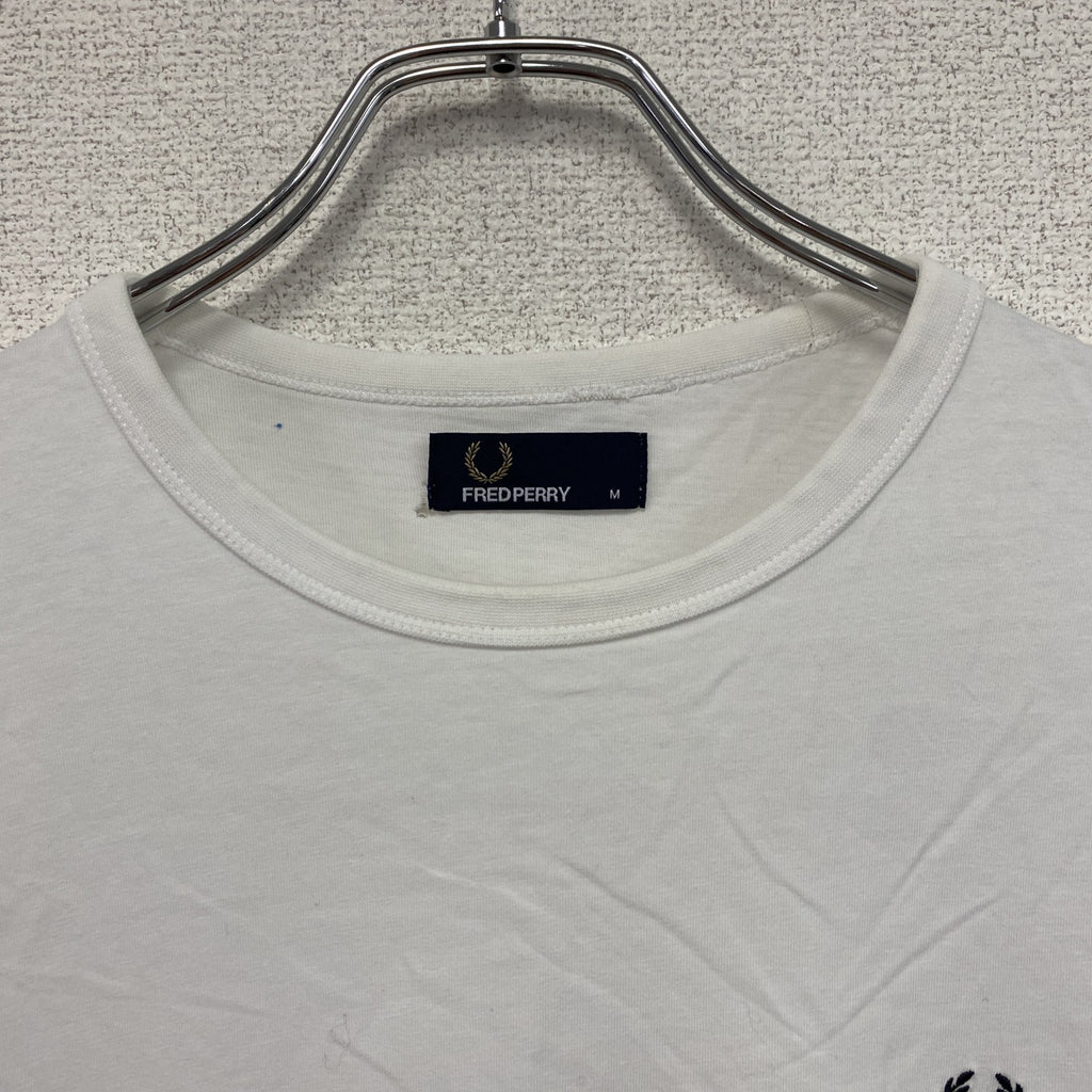 FRED PERRY　フレッドペリー　半袖Tシャツ　白　ホワイト　Mサイズ