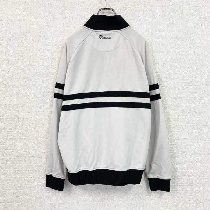ellesse エレッセ　トラックジャケット/ジャージ　刺繍ロゴ　白　ホワイト　Lサイズ