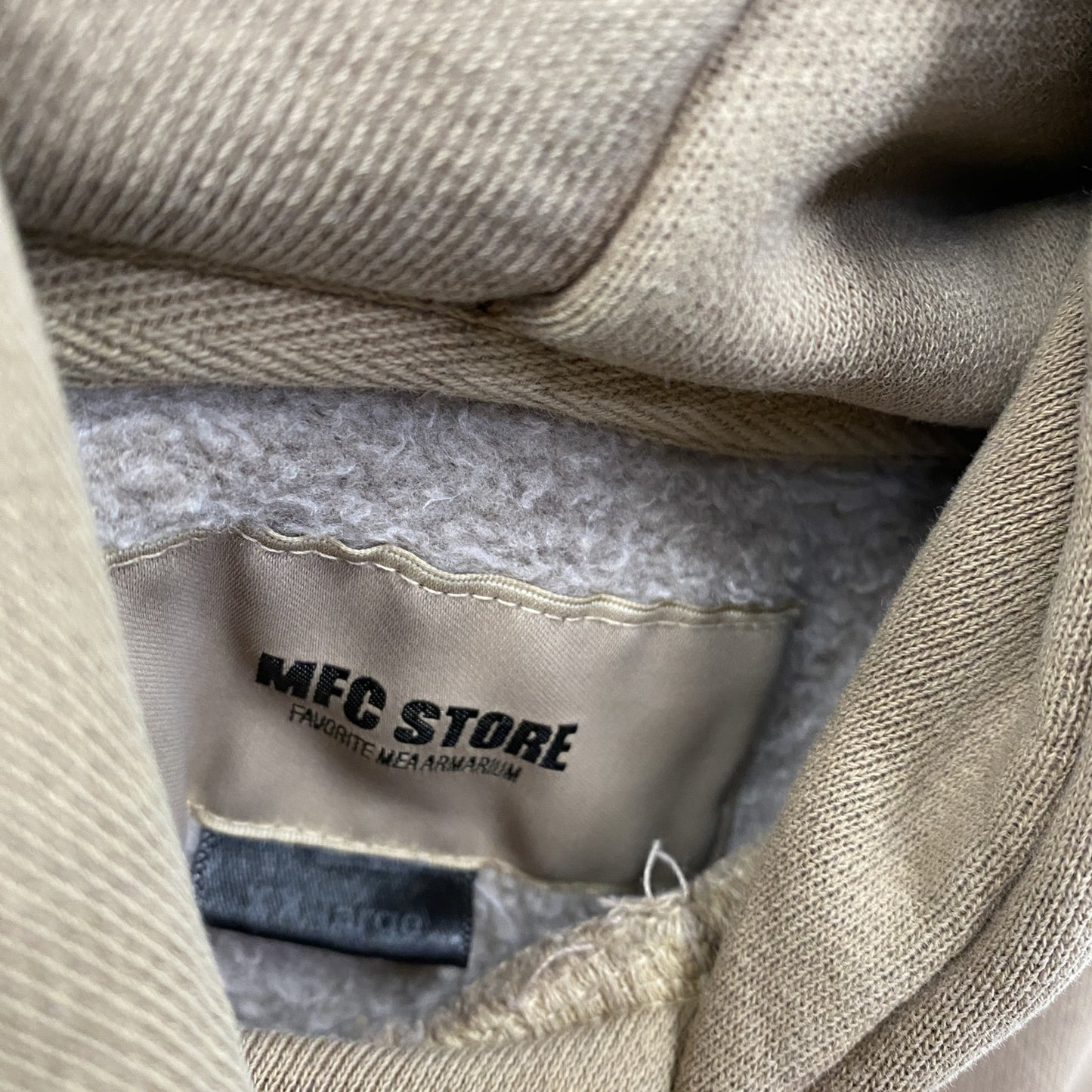 MFC STORE　エムエフシーストア　スウェットパーカー/フーディー　裏ボア 　ベージュ　XXLサイズ