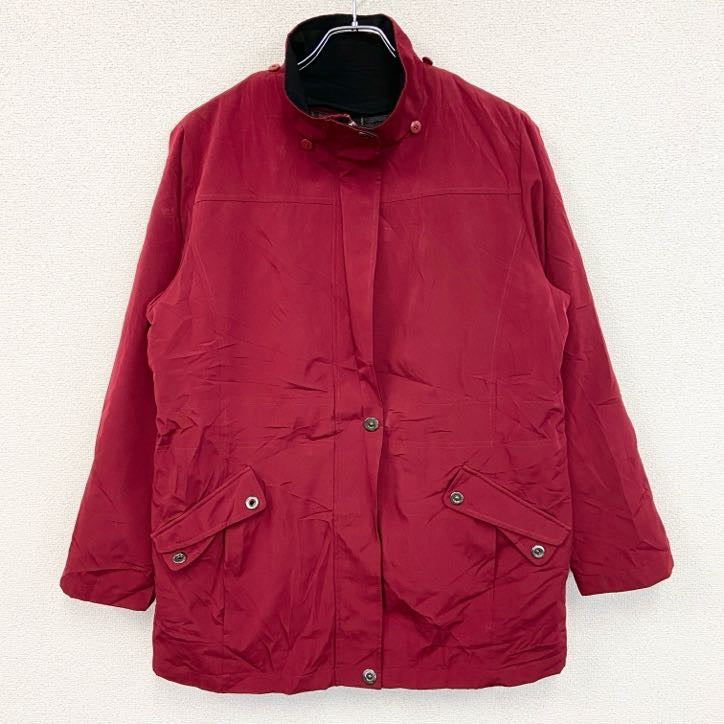 NAUTICA　ノーティカ　フルジップジャケット　ブルゾン　チェック柄ライナー　赤　レッド　Lサイズ