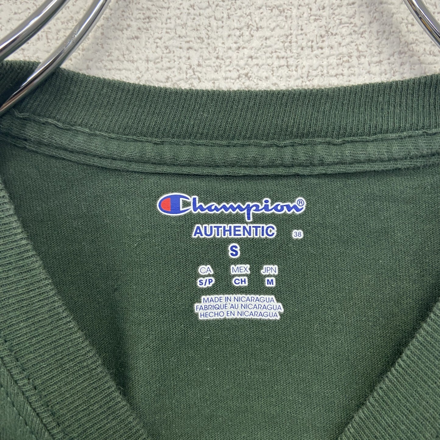 古着 used　champion チャンピオン　半袖カレッジプリントTシャツ　マイアミ大学　テニス　クルーネック　緑　Sサイズ