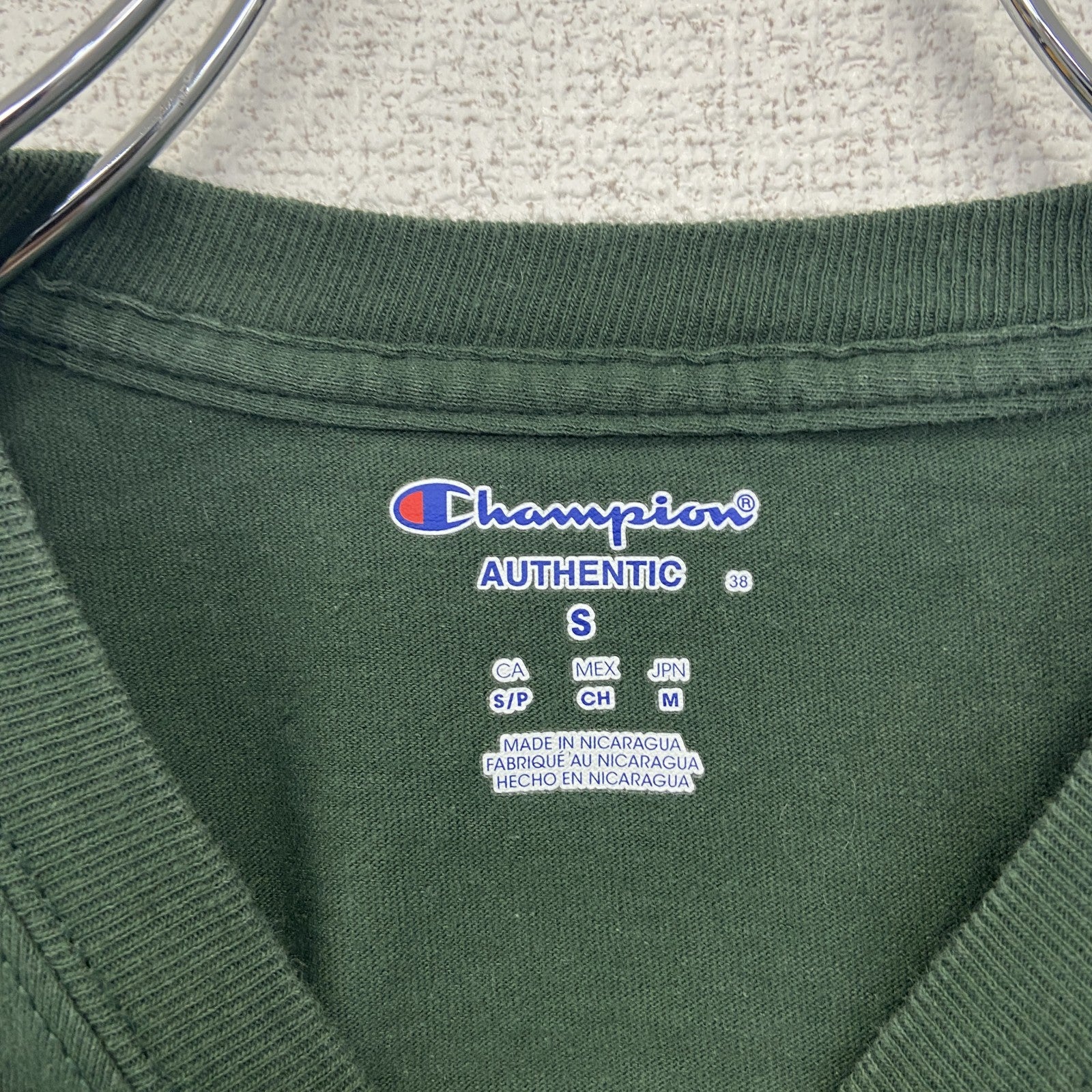 古着 used　champion チャンピオン　半袖カレッジプリントTシャツ　マイアミ大学　テニス　クルーネック　緑　Sサイズ