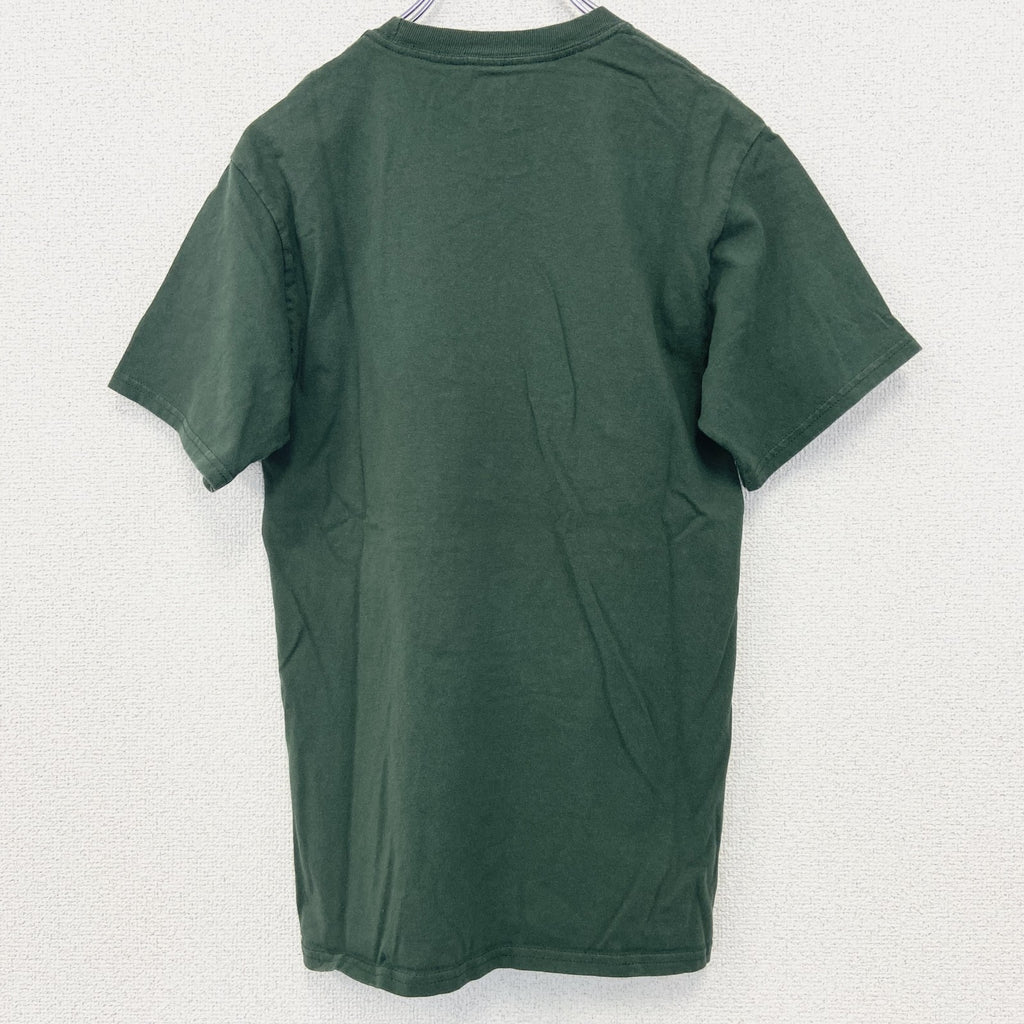 古着 used　champion チャンピオン　半袖カレッジプリントTシャツ　マイアミ大学　テニス　クルーネック　緑　Sサイズ