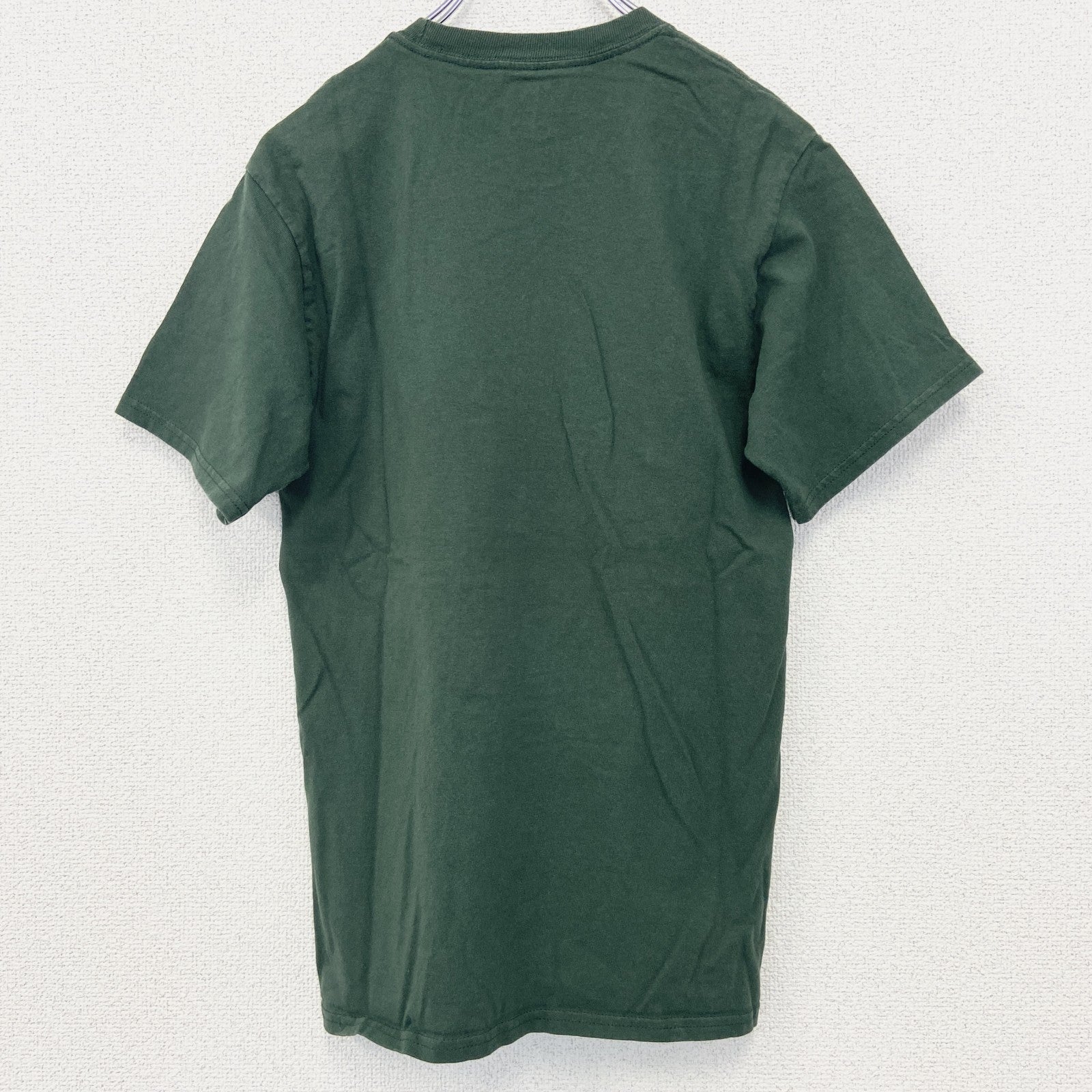 古着 used　champion チャンピオン　半袖カレッジプリントTシャツ　マイアミ大学　テニス　クルーネック　緑　Sサイズ