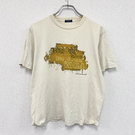 JUNMEN　ジュンメン　半袖プリントTシャツ　ベージュ　Sサイズ