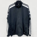 adidas　アディダス　フルジップトラックジャケット/ジャージ　黒　ブラック　XXLサイズ