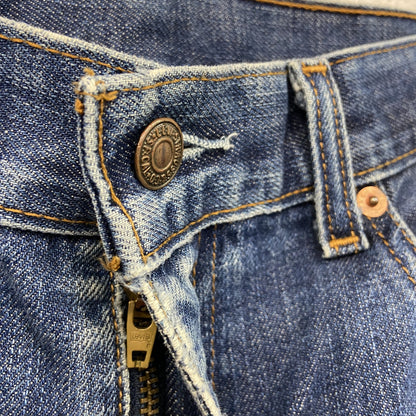 Levi's　リーバイス　512　ダメージデニムパンツ/ジーンズ　縦落ち　フェード　ジップフライ　インディゴ　34サイズ