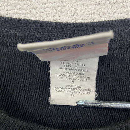 00s　Champion　チャンピオン　半袖プリントTシャツ　ヴィンテージ　コンパス　黒　ブラック　Lサイズ