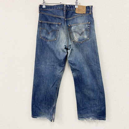 Levi's　リーバイス　512　ダメージデニムパンツ/ジーンズ　縦落ち　フェード　ジップフライ　インディゴ　34サイズ
