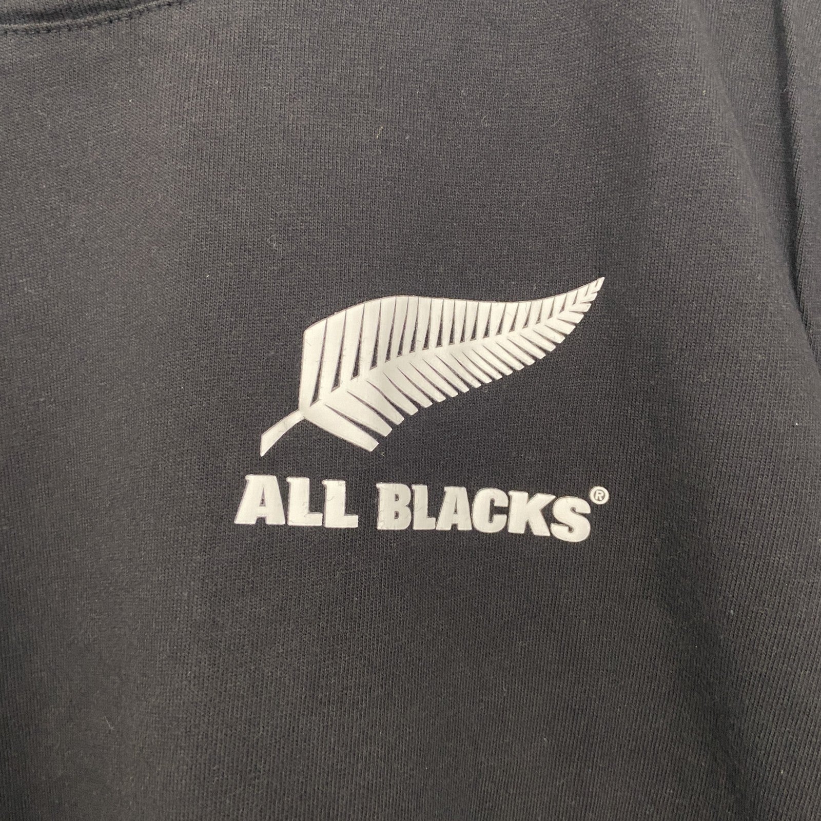 古着 used　adidas アディダス　半袖オフィシャルプリントTシャツ　ニュージーランド　オールブラックス　ラグビー　Sサイズ