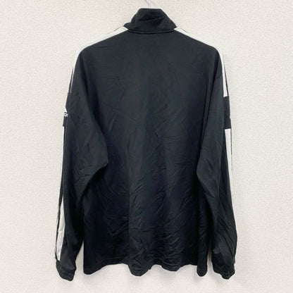 adidas　アディダス　フルジップトラックジャケット/ジャージ　黒　ブラック　XXLサイズ