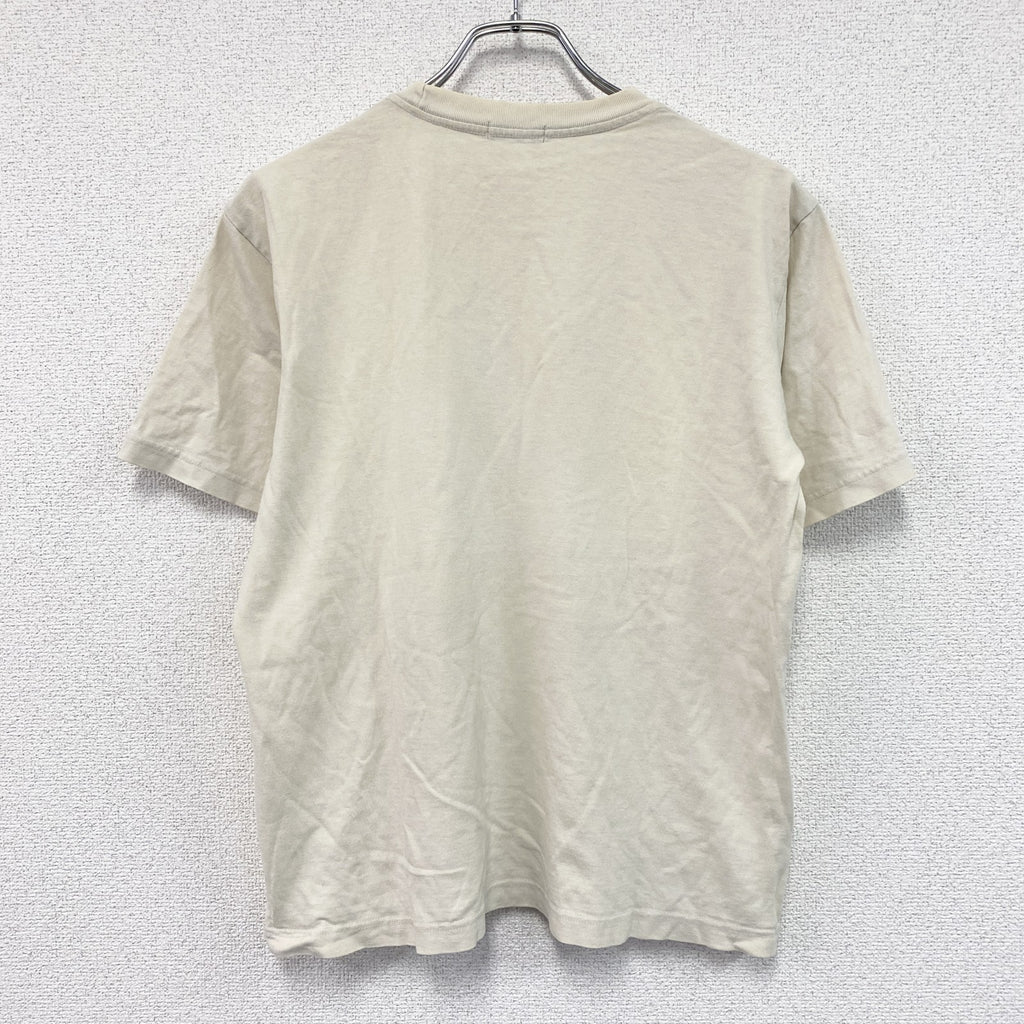 JUNMEN　ジュンメン　半袖プリントTシャツ　ベージュ　Sサイズ
