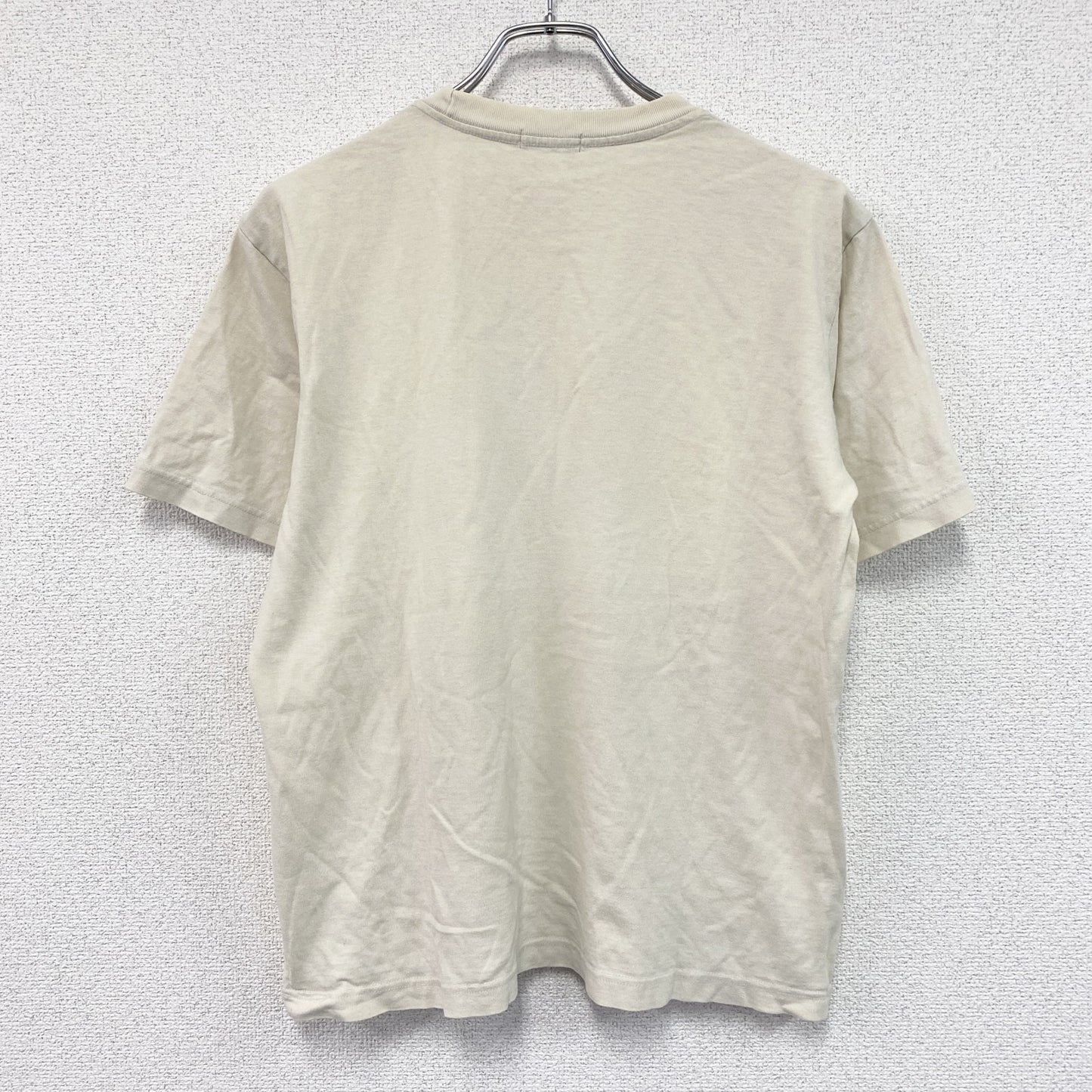 JUNMEN　ジュンメン　半袖プリントTシャツ　ベージュ　Sサイズ