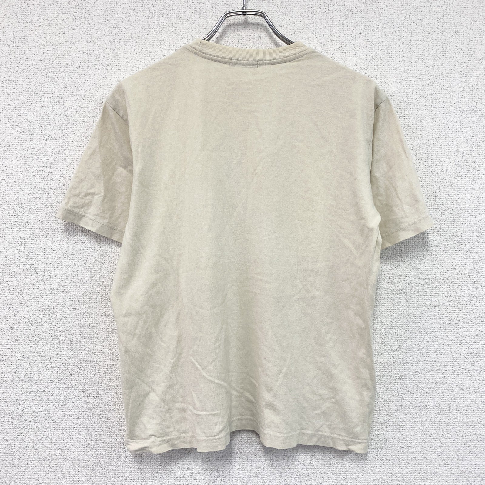 JUNMEN　ジュンメン　半袖プリントTシャツ　ベージュ　Sサイズ