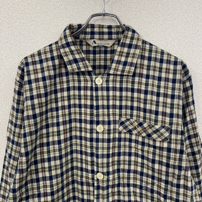 Aquascutum　アクアスキュータム　長袖シャツ　クラブチェックシャツ　チェック柄　マルチカラー　Mサイズ