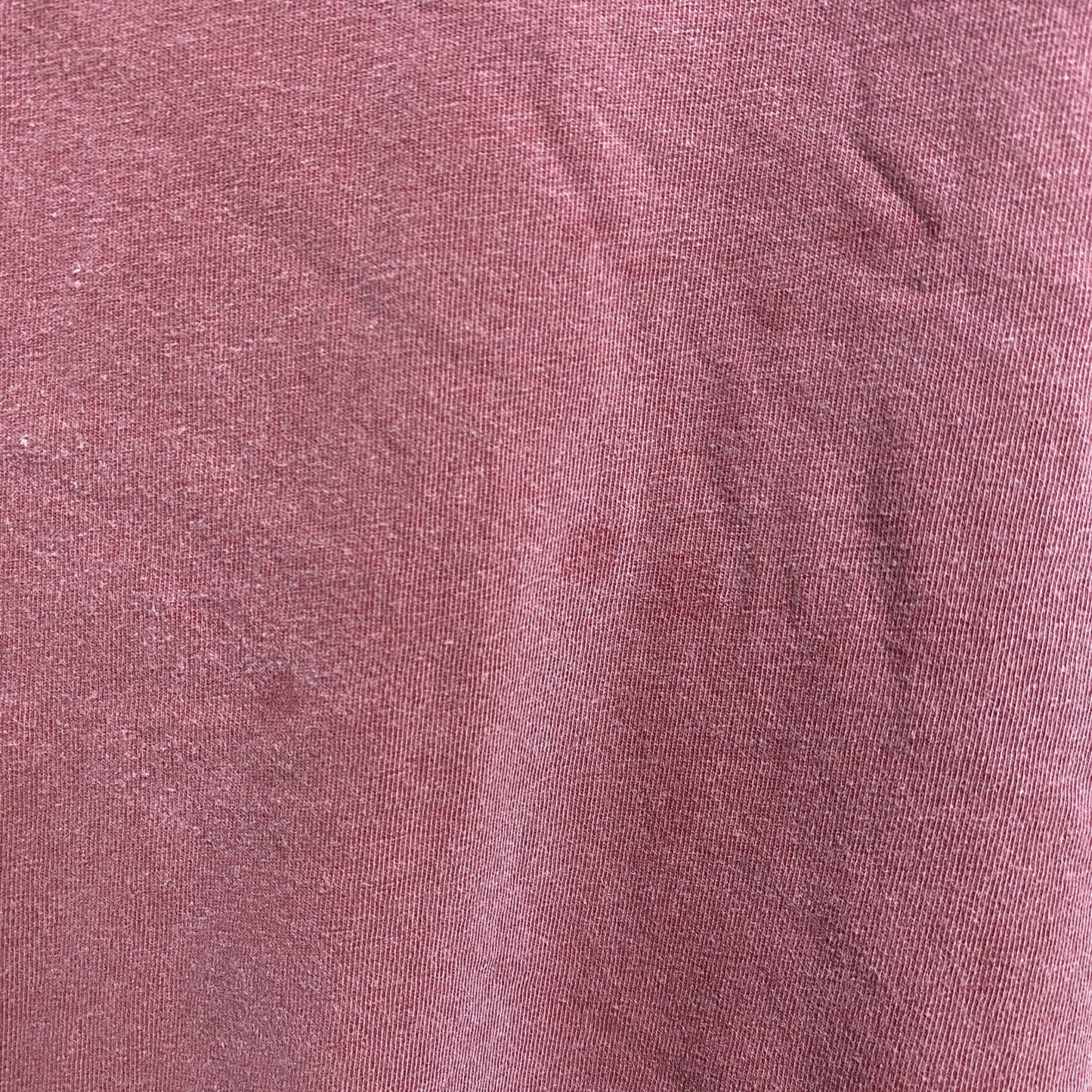 古着 used　OCEAN MAGIC　半袖ワンポイントTシャツ　バックプリント　くすみカラー　褪せ感　ピンク　ビッグシルエット