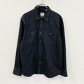Levi's　リーバイス　長袖ブラックデニムシャツ　ウエスタンシャツ　ショートホーン　黒　ブラック　XLサイズ
