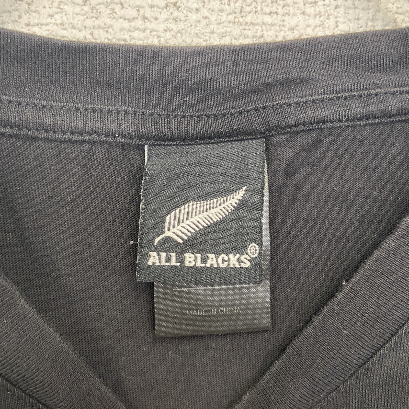 古着 used　adidas アディダス　半袖オフィシャルプリントTシャツ　ニュージーランド　オールブラックス　ラグビー　Sサイズ