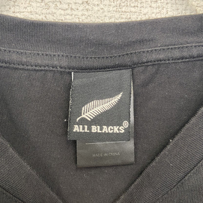 古着 used　adidas アディダス　半袖オフィシャルプリントTシャツ　ニュージーランド　オールブラックス　ラグビー　Sサイズ