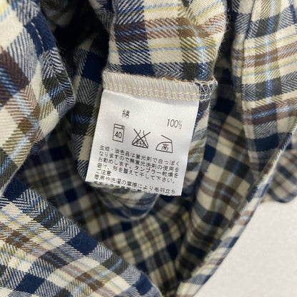 Aquascutum　アクアスキュータム　長袖シャツ　クラブチェックシャツ　チェック柄　マルチカラー　Mサイズ