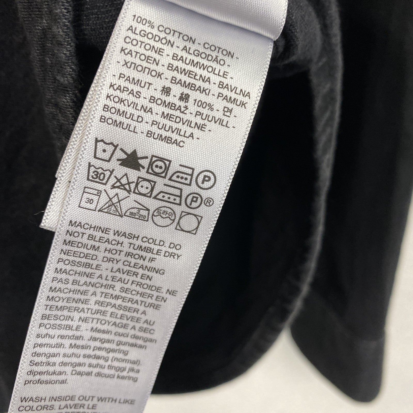 Levi's　リーバイス　長袖ブラックデニムシャツ　ウエスタンシャツ　ショートホーン　黒　ブラック　XLサイズ