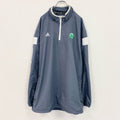 adidas　アディダス　プルオーバージャケット　ハーフジップ　グレー　3XLサイズ