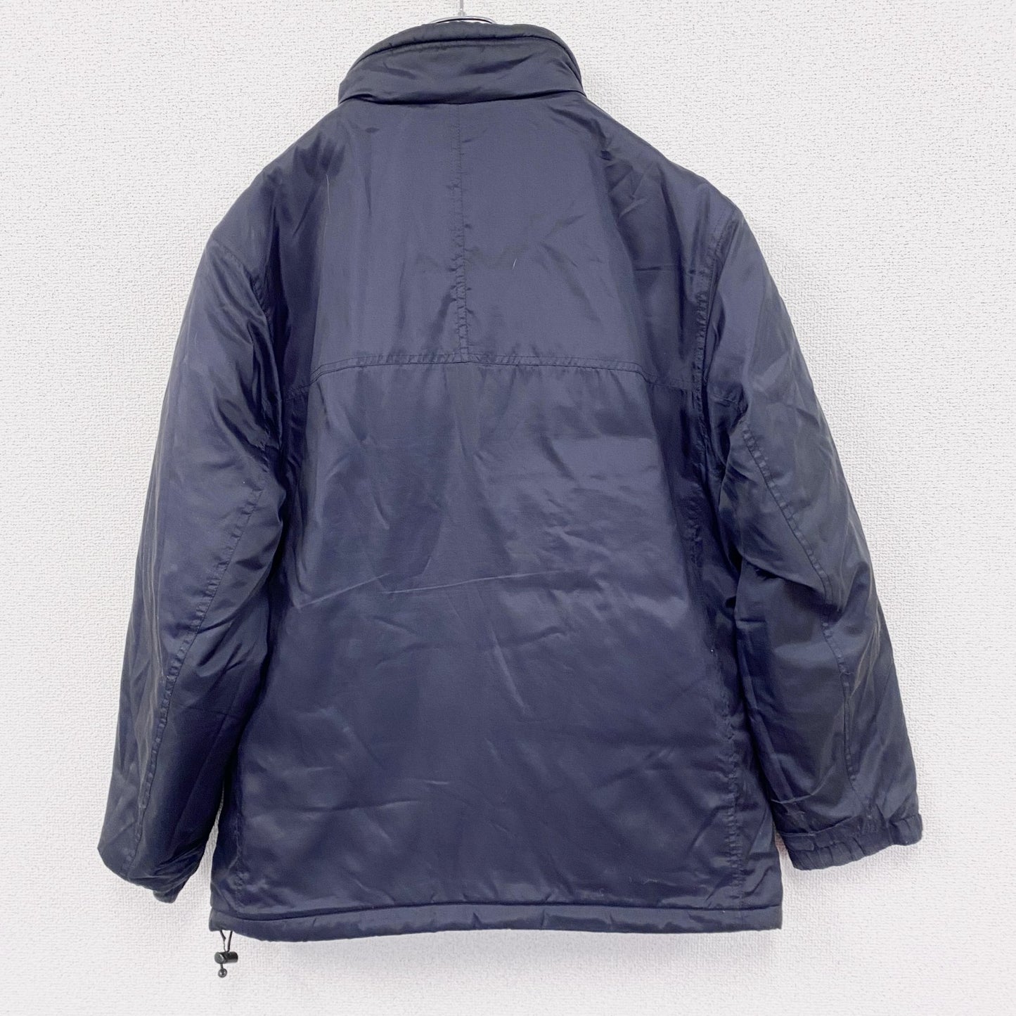 90s～　OLD UNIQLO　オールドユニクロ　中綿ジャケット　比翼仕立て　ヴィンテージ　ネイビー　Mサイズ