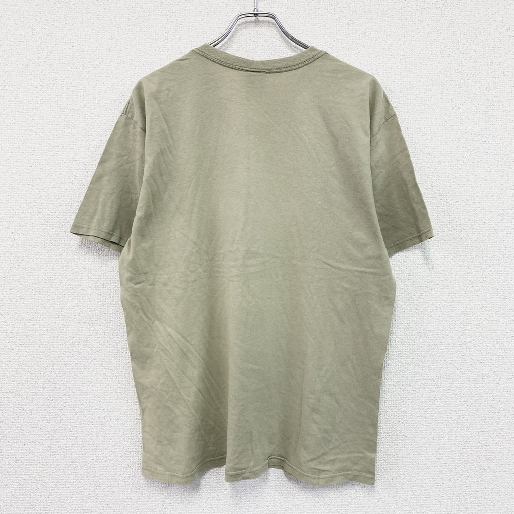 anvil　アンビル　半袖プリントTシャツ　カーキ　Lサイズ