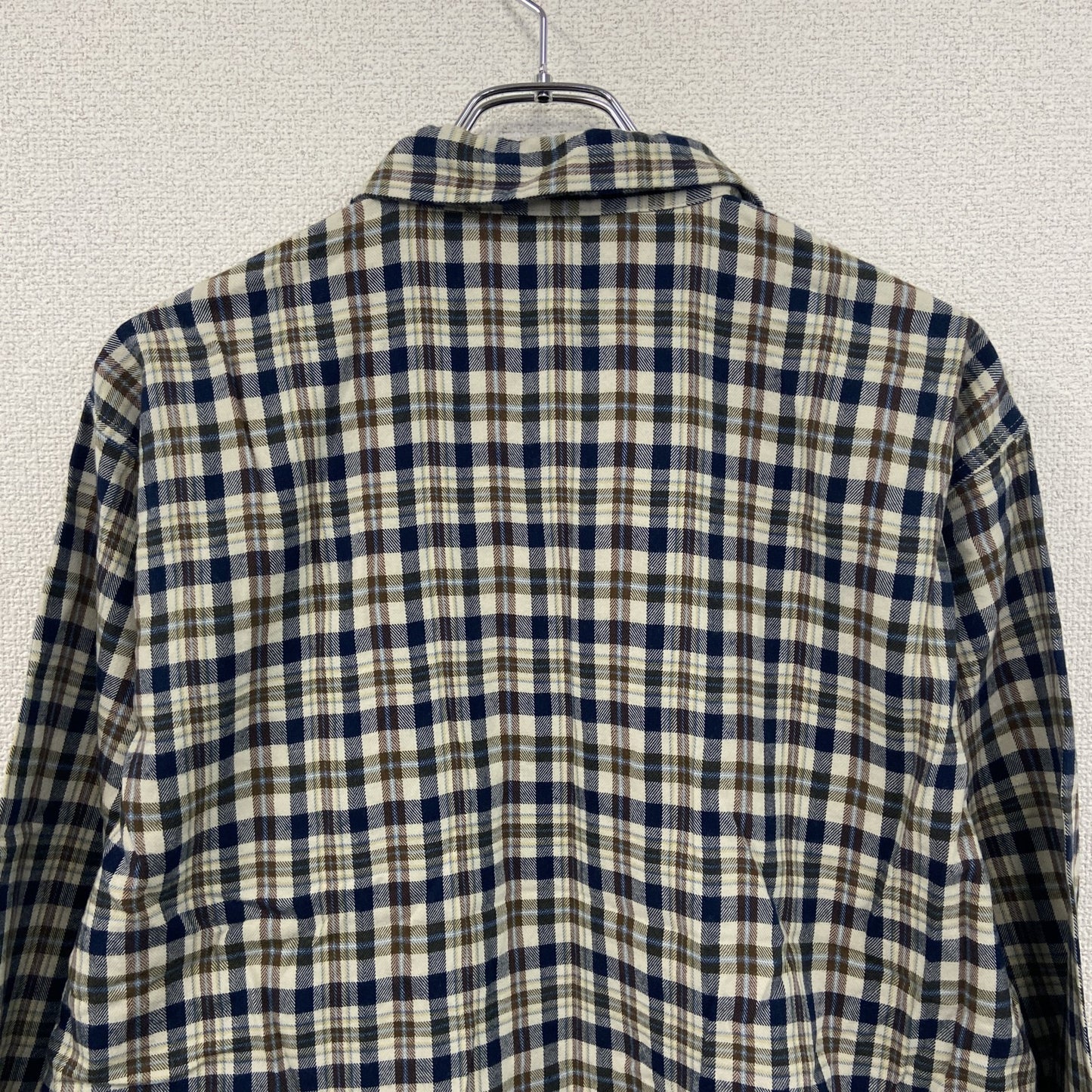 Aquascutum　アクアスキュータム　長袖シャツ　クラブチェックシャツ　チェック柄　マルチカラー　Mサイズ