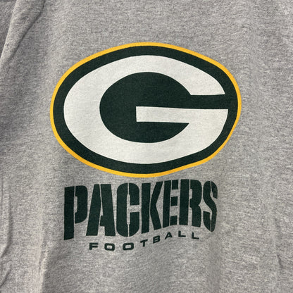 古着 used　NFL　半袖オフィシャルプリントTシャツ　グリーンベイパッカーズ　アメフト　クルーネック　グレー　Mサイズ