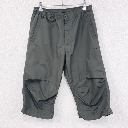 00s　NIKE　ナイキ　CLIMA-FIT　ピステパンツ　ハーフパンツ　TECH　ヴィンテージ　カーキ　Mサイズ