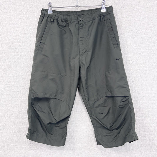 00s　NIKE　ナイキ　CLIMA-FIT　ピステパンツ　ハーフパンツ　TECH　ヴィンテージ　カーキ　Mサイズ