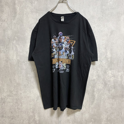 古着 used　GILDAN ギルダン　半袖プリントTシャツ　FIESTA BOWL　カレッジフットボール　黒　XLサイズ