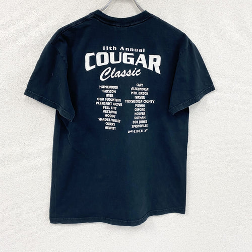 00s　GILDAN　ギルダン　スヌーピー　Coca Cola　COUGAR　半袖Tシャツ　黒　ブラック　Ｍサイズ　