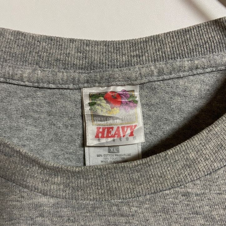 古着 used　FRUITOFTHELOOM　半袖ツアープリントTシャツ　協賛バックプリント　グレー　ビッグシルエット　XLサイズ