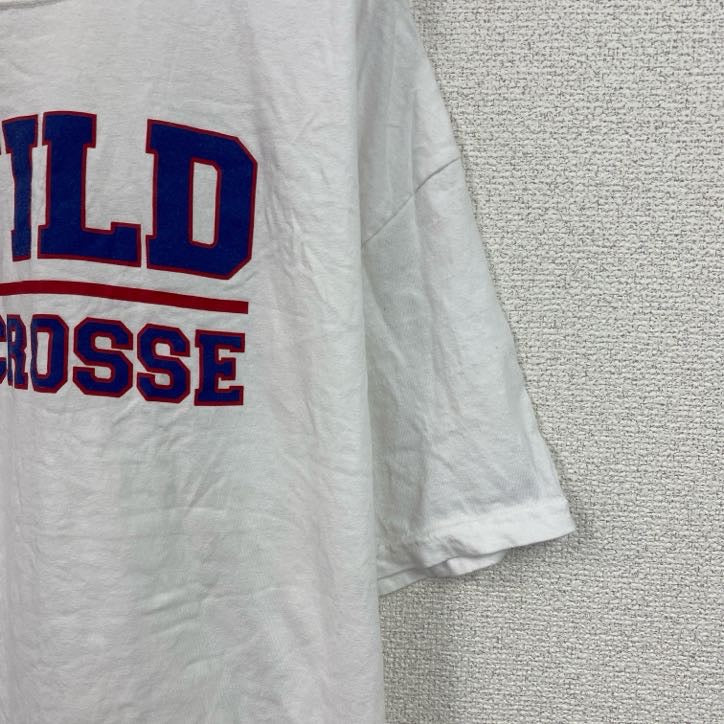Champion　チャンピオン　半袖プリントTシャツ　英字プリント　クルーネック　現行　白　ホワイト　XLサイズ
