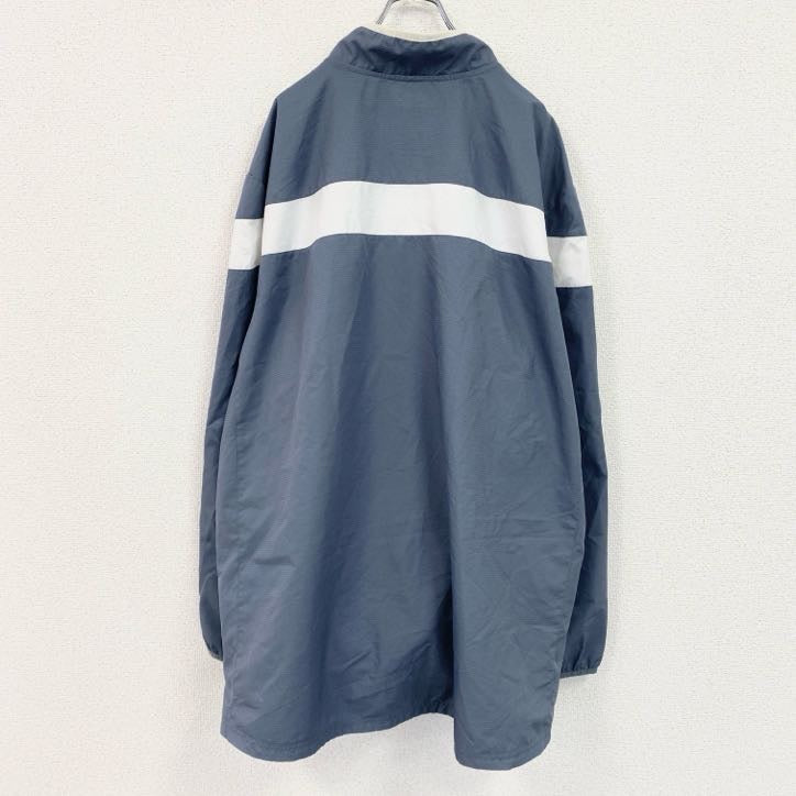 adidas　アディダス　プルオーバージャケット　ハーフジップ　グレー　3XLサイズ