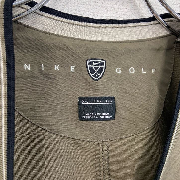 NIKE GOLF　ナイキゴルフ　プルオーバージャケット　深緑　ダークグリーン　カーキ　Lサイズ