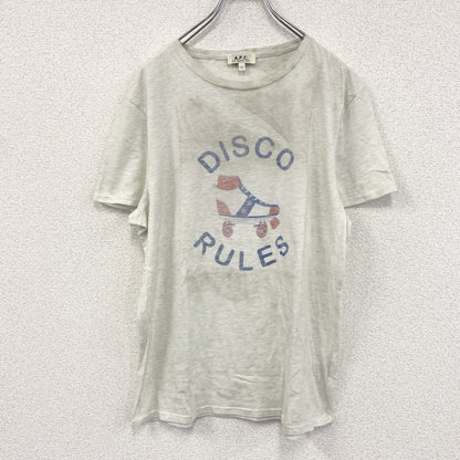 A.P.C.　半袖プリントＴシャツ　霜降りグレー　4サイズ
