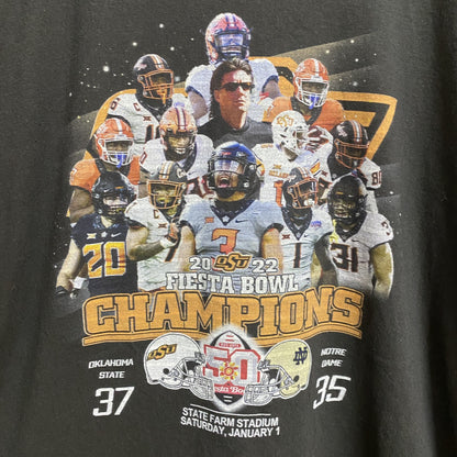 古着 used　GILDAN ギルダン　半袖プリントTシャツ　FIESTA BOWL　カレッジフットボール　黒　XLサイズ