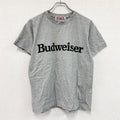 90s　Budweiser　バドワイザー　半袖プリントTシャツ　シングルステッチ　ヴィンテージ　グレー　灰色　Mサイズ　古着