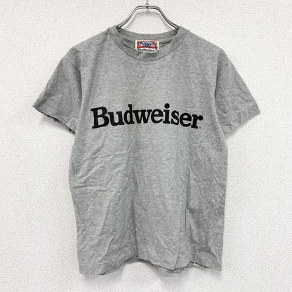 Budweiser　バドワイザー　半袖プリントTシャツ　シングルステッチ　グレー　Mサイズ