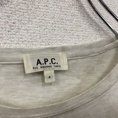 A.P.C.　半袖プリントＴシャツ　霜降りグレー　4サイズ