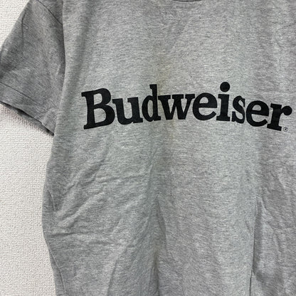 Budweiser　バドワイザー　半袖プリントTシャツ　シングルステッチ　グレー　Mサイズ