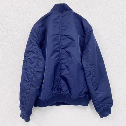 GAP　ギャップ　MA-1　フライトジャケット　ナイロンジャケット　中綿入り　キルティング　紺　ネイビー　Sサイズ