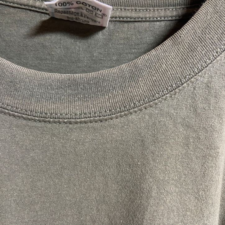 古着 used　Alliance　半袖アニマル柄プリントTシャツ　犬　イノシシ　緑　春夏服　ビッグシルエット　2XLサイズ