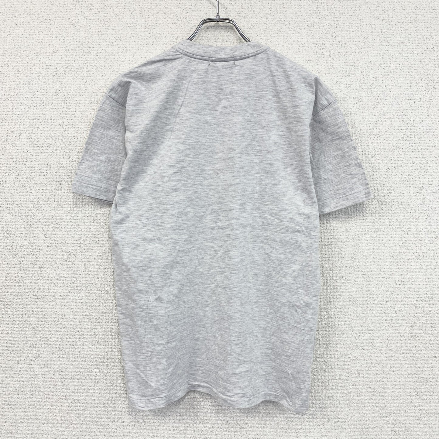 00s　オンワード樫山　松本零士　湧永製薬　半袖Tシャツ　コラボT　染み込みプリント　シングルステッチ　霜降りグレー　