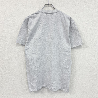 00s　オンワード樫山　松本零士　湧永製薬　半袖Tシャツ　コラボT　染み込みプリント　シングルステッチ　霜降りグレー　