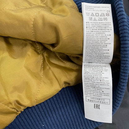 GAP　ギャップ　MA-1　フライトジャケット　ナイロンジャケット　中綿入り　キルティング　紺　ネイビー　Sサイズ